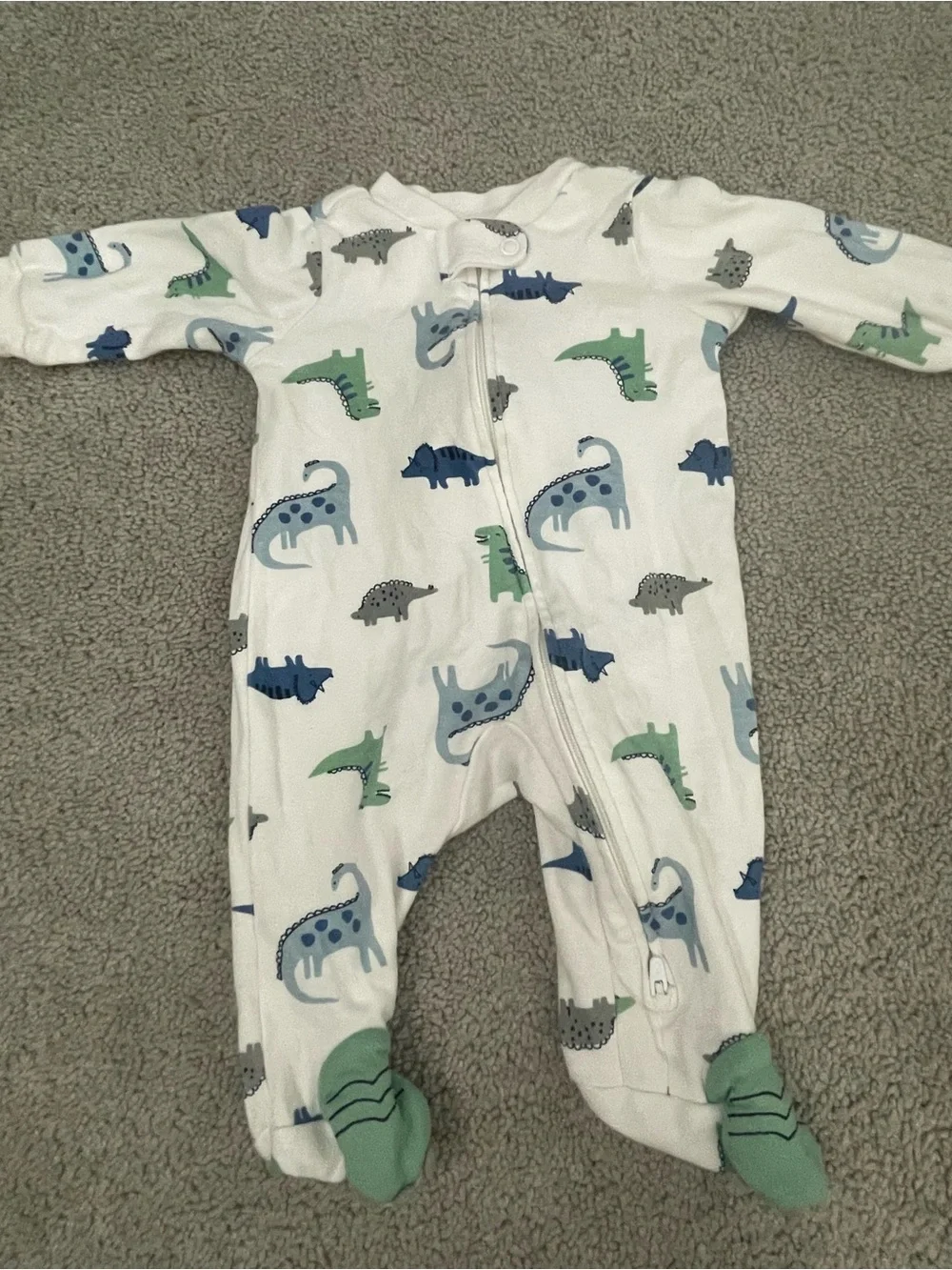 Gray and White Stripe Raccoon One-Piece - Kids